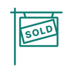 Sold sign icon Sold sign icon
